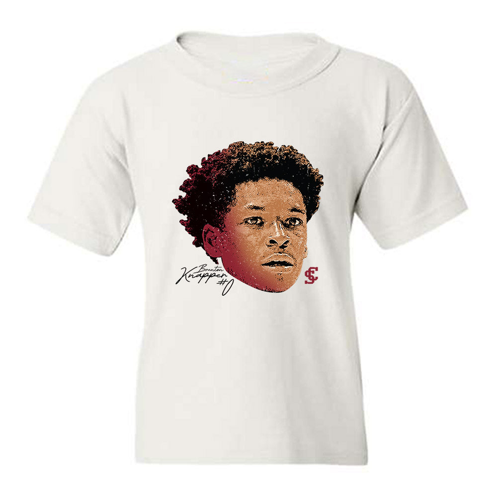 SCU - NCAA Men's Basketball : Brenton Knapper - Youth T-Shirt-0