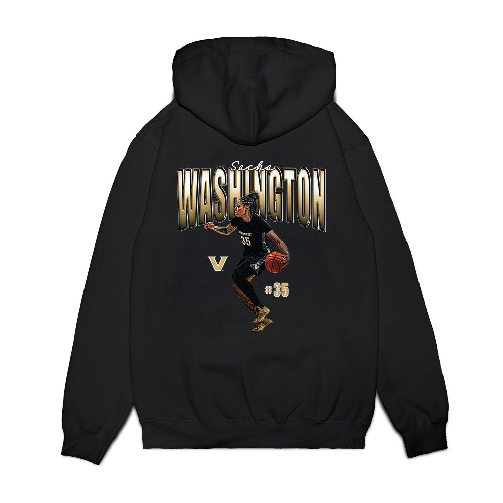 Vanderbilt - NCAA Women's Basketball : Sacha Washington - Collage Premium Hooded Sweatshirt-1