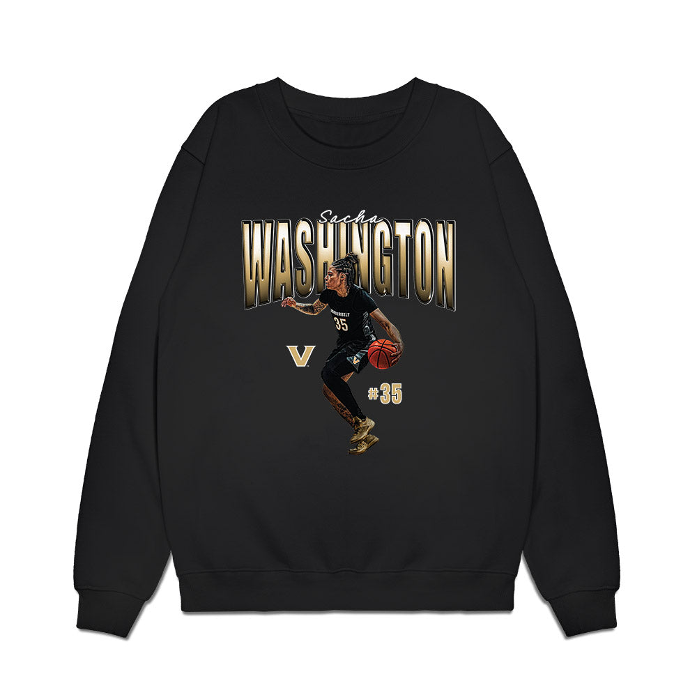 Vanderbilt - NCAA Women's Basketball : Sacha Washington - Collage Premium Crewneck Sweatshirt-0
