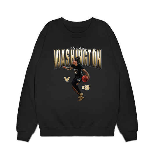 Vanderbilt - NCAA Women's Basketball : Sacha Washington - Collage Premium Crewneck Sweatshirt-0
