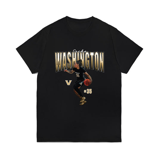 Vanderbilt - NCAA Women's Basketball : Sacha Washington - Collage Comfort Colors T-Shirt-0