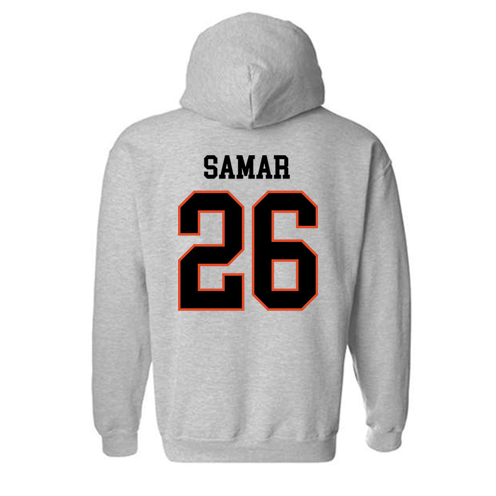 Oregon State - NCAA Men's Basketball : Matija Samar - Classic Shersey Hooded Sweatshirt-1