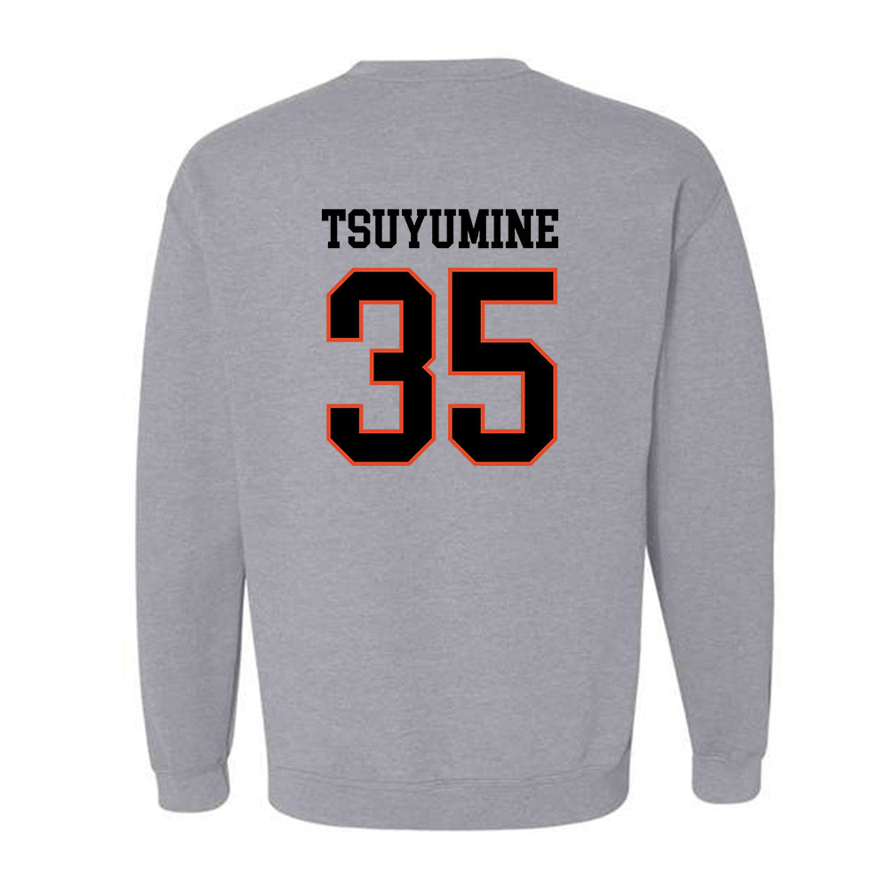 Oregon State - NCAA Football : Tetsuta Tsuyumine - Classic Shersey Crewneck Sweatshirt-1