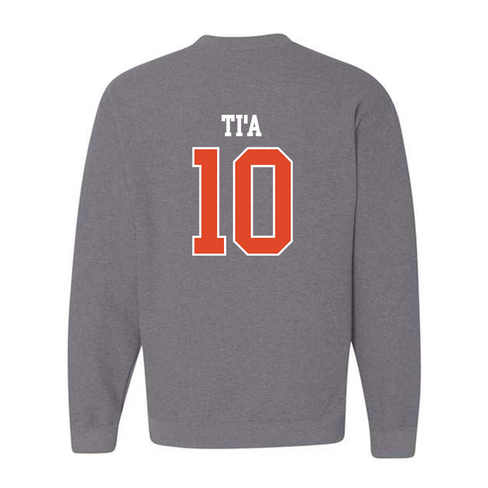 Oregon State - NCAA Football : Tristan Ti'a - Classic Shersey Crewneck Sweatshirt-1