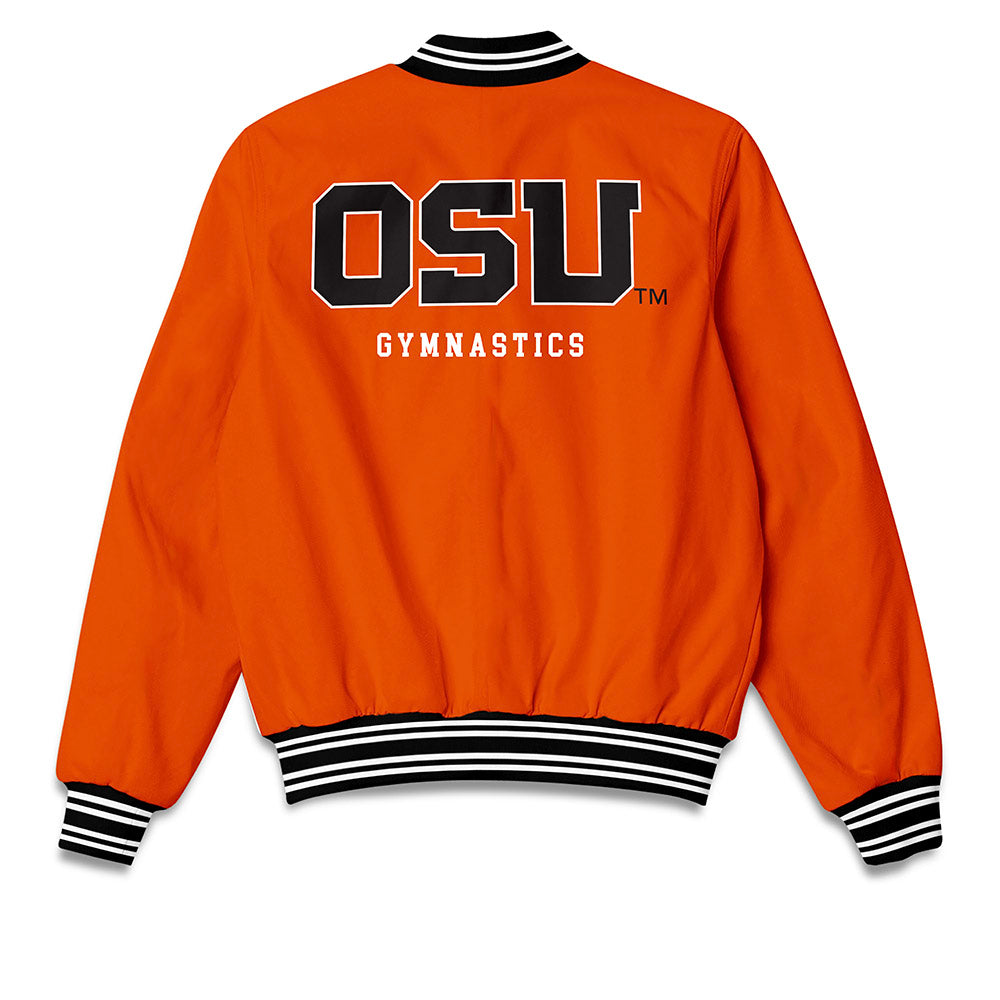 Oregon State - NCAA Women's Gymnastics : Mia Heather - Bomber Jacket-1