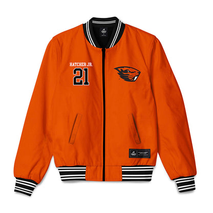 Oregon State - NCAA Football : Cornell Hatcher Jr. - Bomber Jacket-0