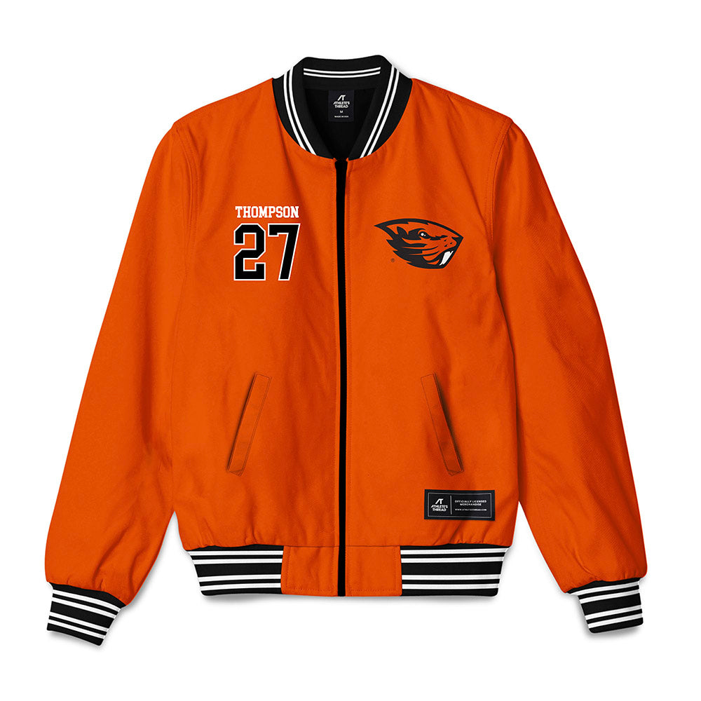 Oregon State - NCAA Softball : Tristian Thompson - Bomber Jacket-0
