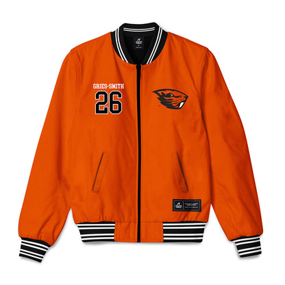 Oregon State - NCAA Baseball : Eli Gries-Smith - Bomber Jacket-0
