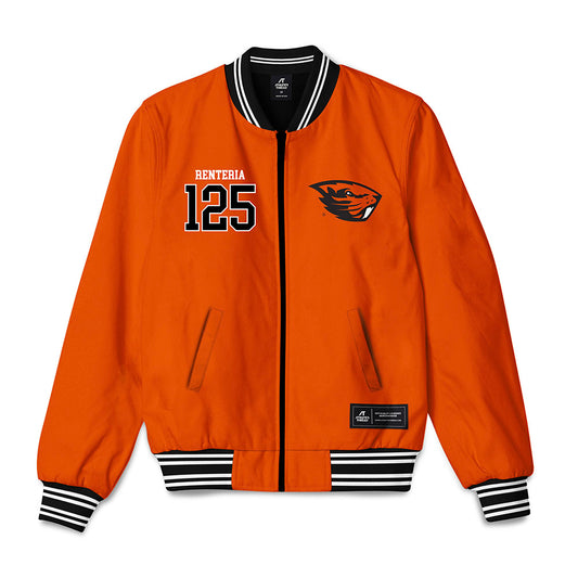 Oregon State - NCAA Wrestling : Maximo Renteria - Bomber Jacket-0