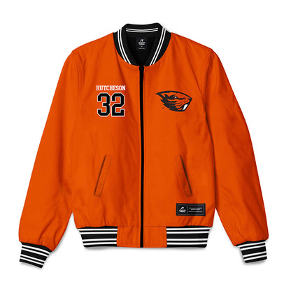Oregon State - NCAA Baseball : AJ Hutcheson - Bomber Jacket-0