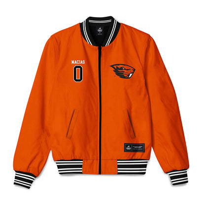 Oregon State - NCAA Men's Soccer : Michael Macias - Bomber Jacket-0