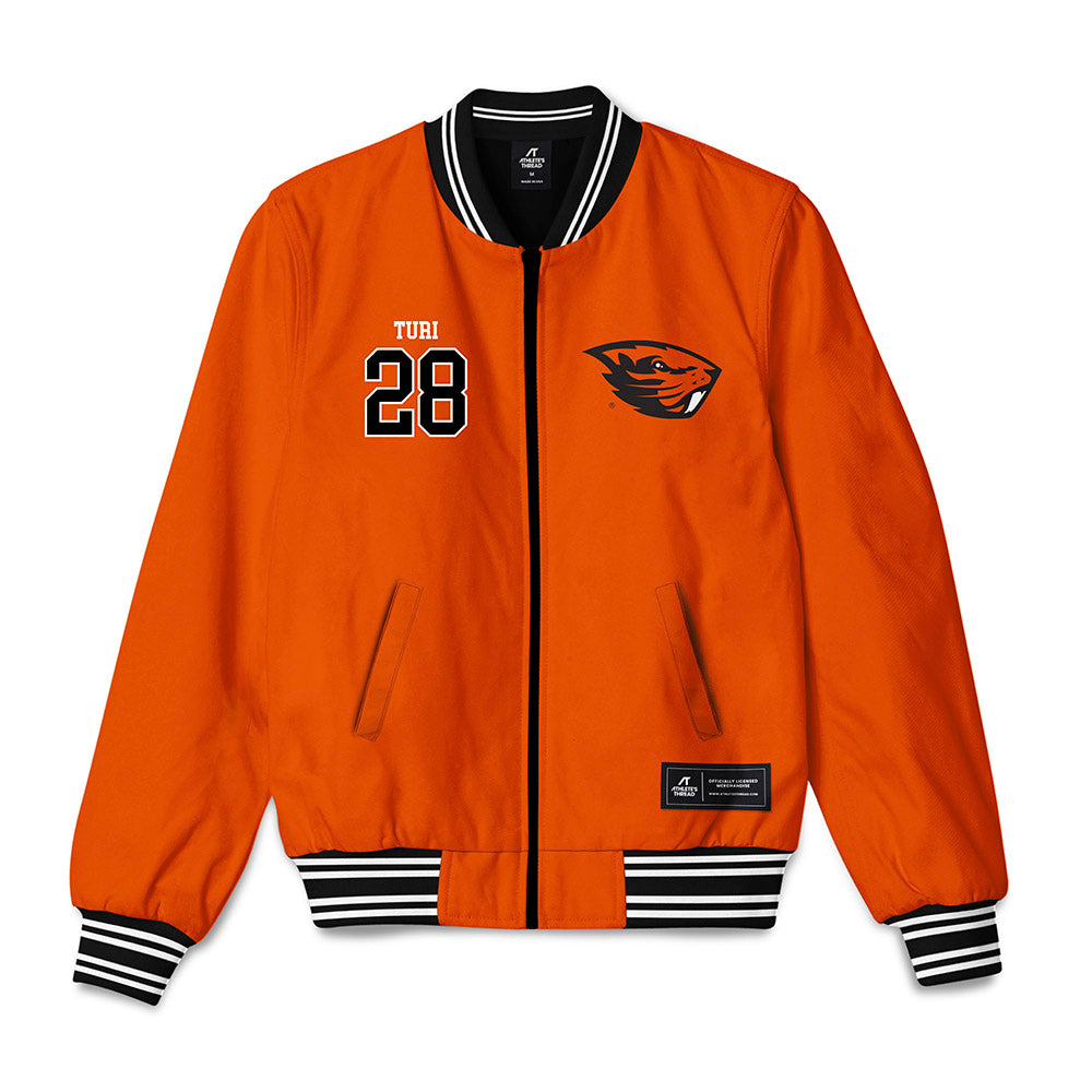 Oregon State - NCAA Women's Soccer : Megin Turi - Bomber Jacket-0