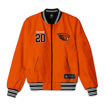 Oregon State - NCAA Football : David Madison - Bomber Jacket-0