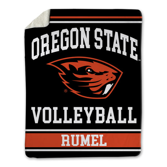 Oregon State - NCAA Women's Volleyball : Lauren Rumel - Blanket-0