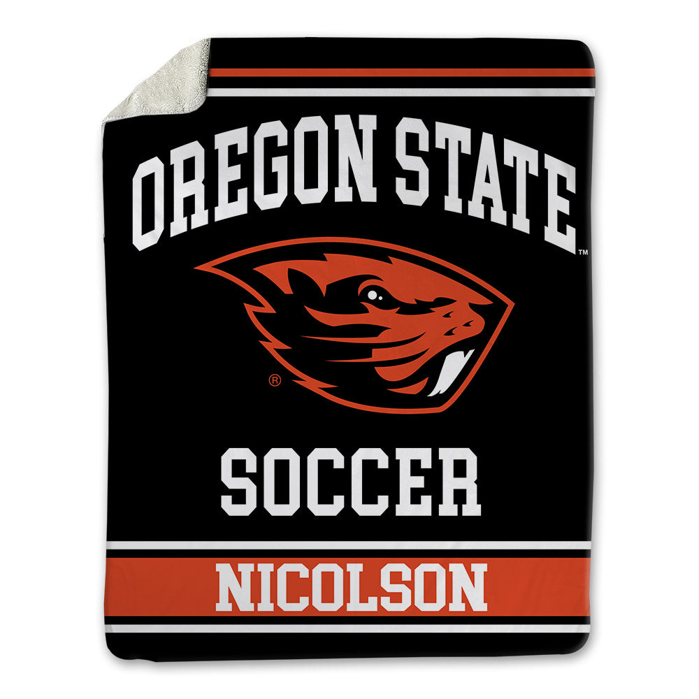Oregon State - NCAA Men's Soccer : John Nicolson - Blanket-0