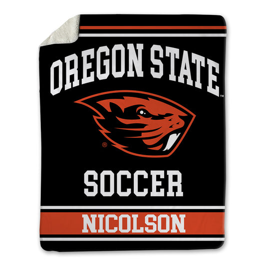 Oregon State - NCAA Men's Soccer : John Nicolson - Blanket-0
