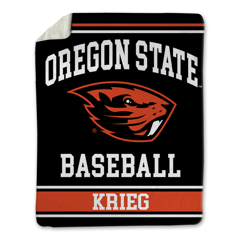 Oregon State - NCAA Baseball : Jacob Krieg - Blanket-0