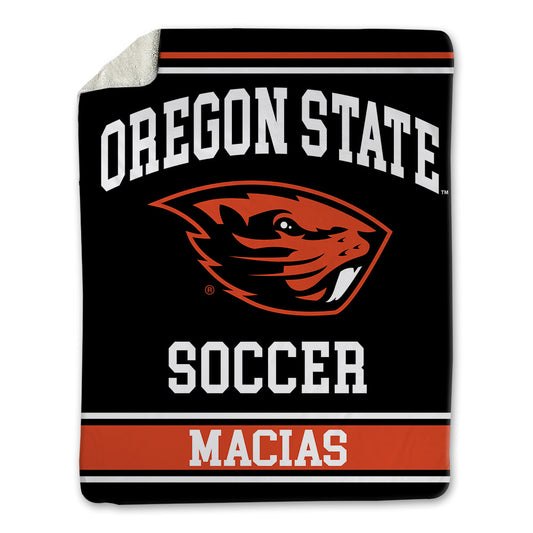 Oregon State - NCAA Men's Soccer : Michael Macias - Blanket-0
