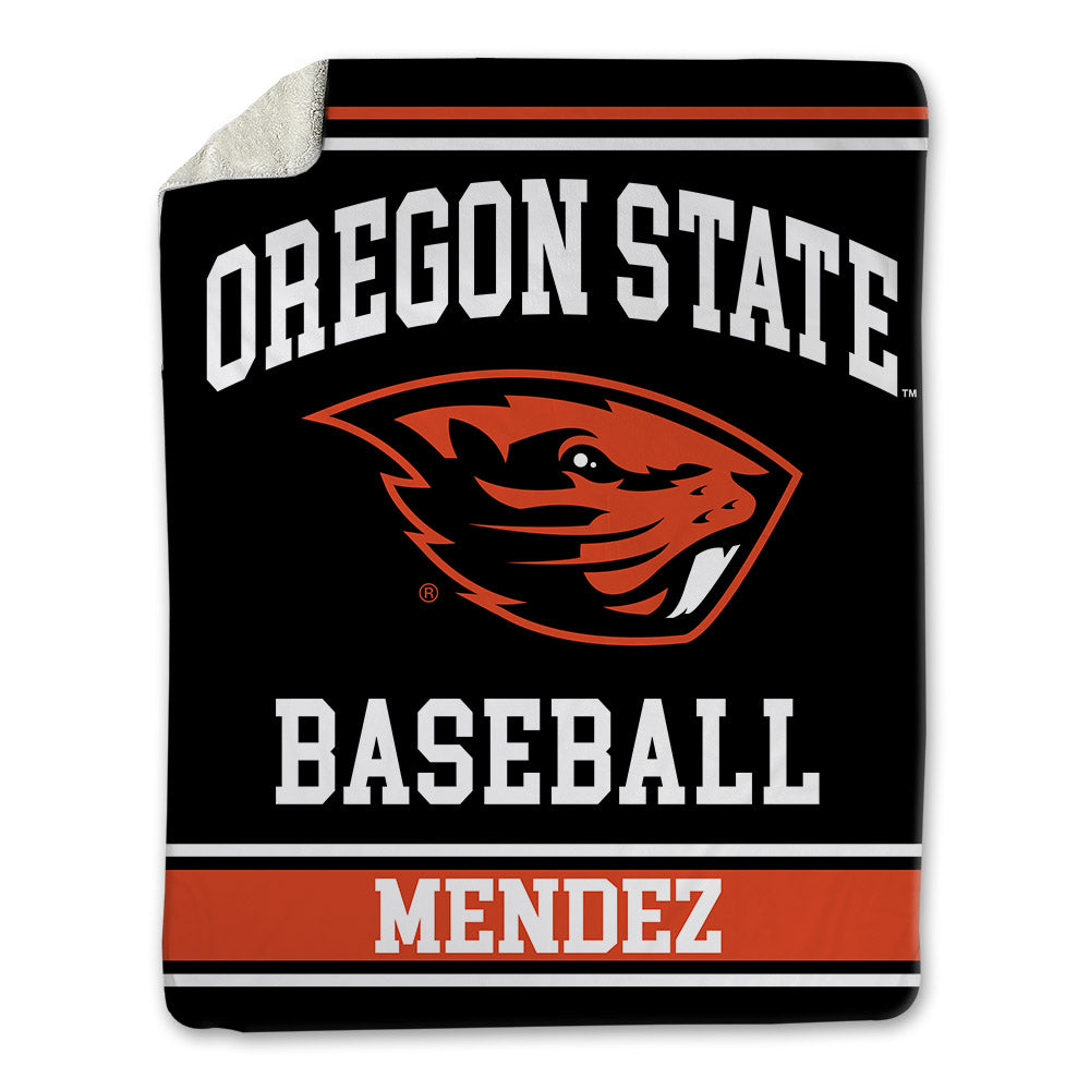 Oregon State - NCAA Baseball : Connor Mendez - Blanket-0