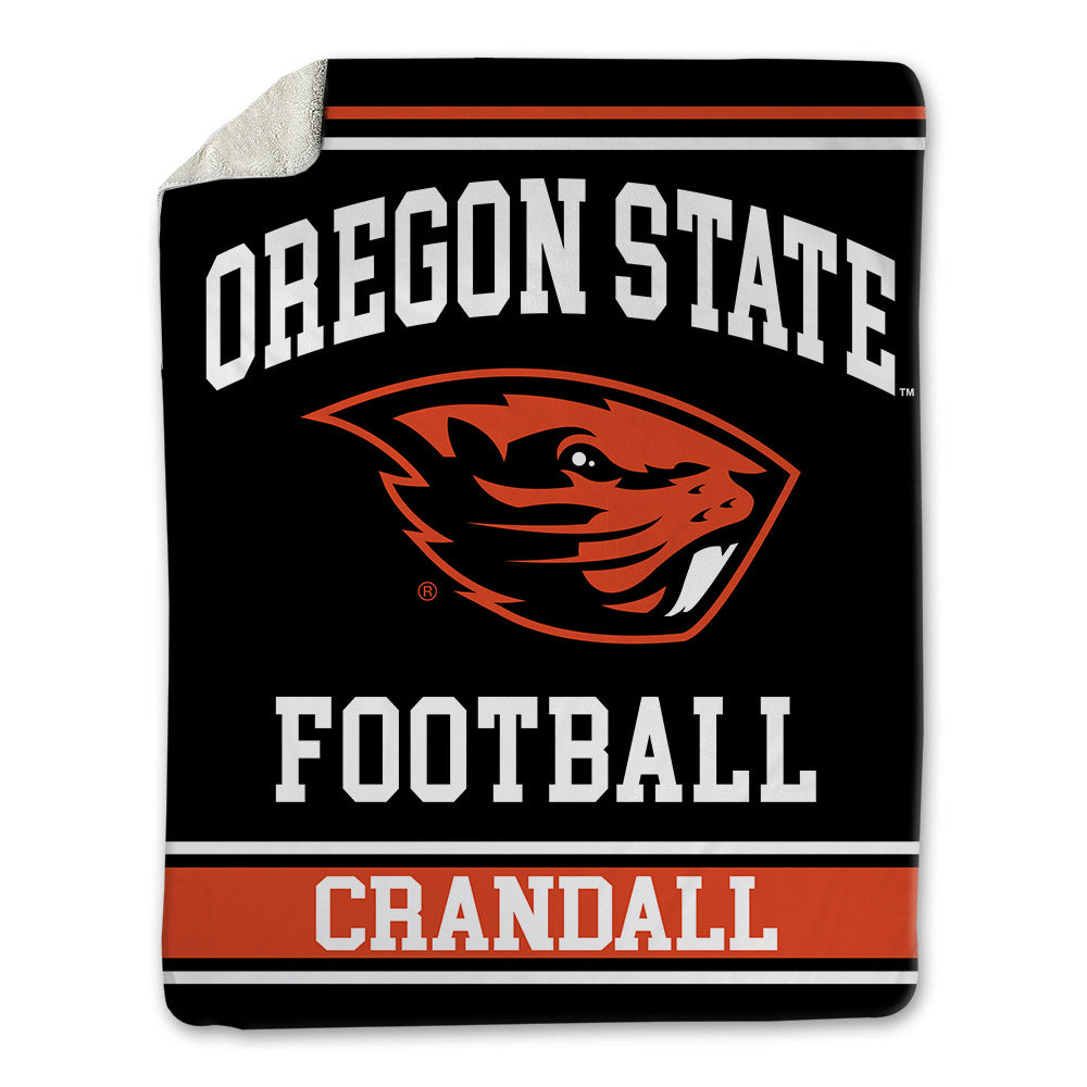 Oregon State - NCAA Football : TJ Crandall - Blanket-0