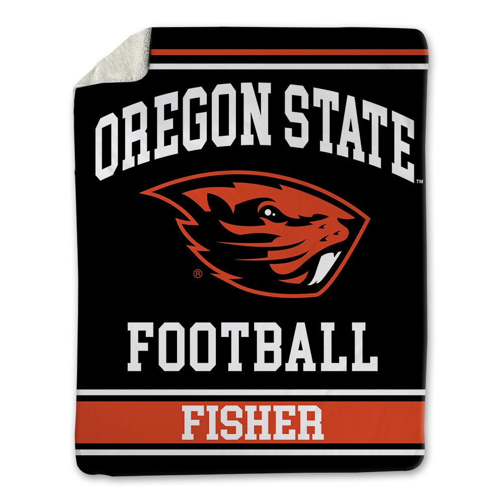 Oregon State - NCAA Football : Niklas Fisher - Blanket-0