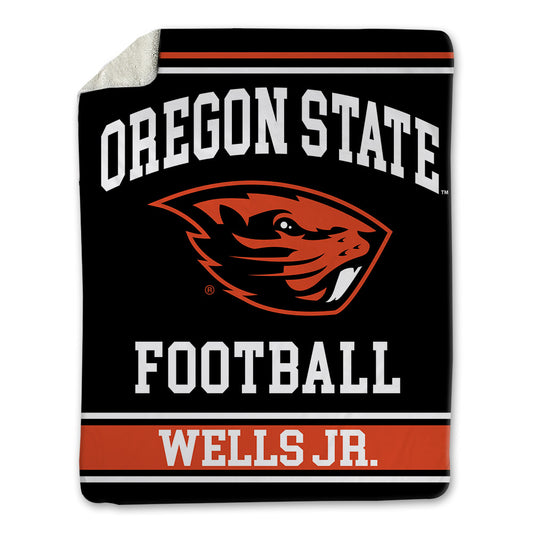 Oregon State - NCAA Football : David Wells Jr. - Blanket-0