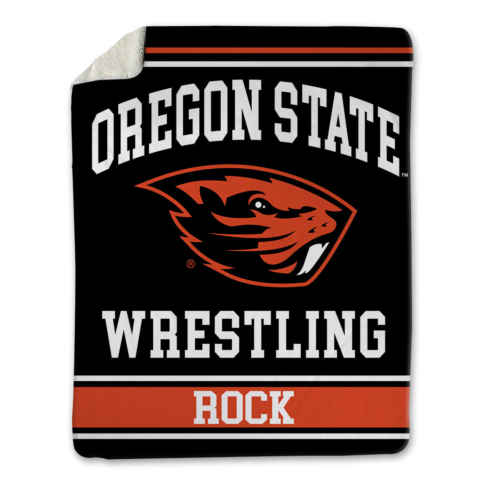 Oregon State - NCAA Wrestling : keller rock - Blanket-0