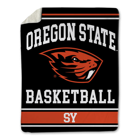 Oregon State - NCAA Men's Basketball : Isaiah Sy - Blanket-0