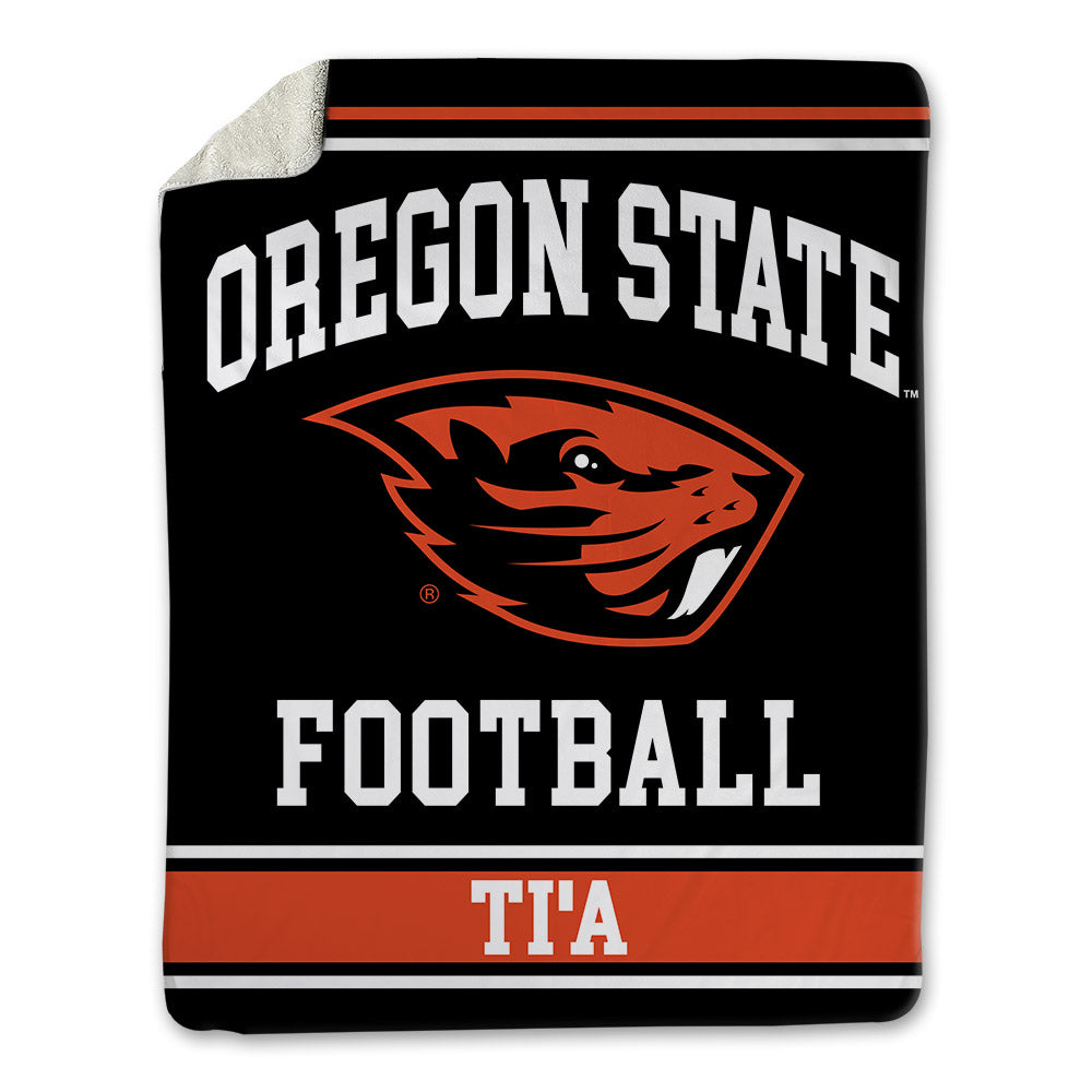 Oregon State - NCAA Football : Tristan Ti'a - Blanket-0