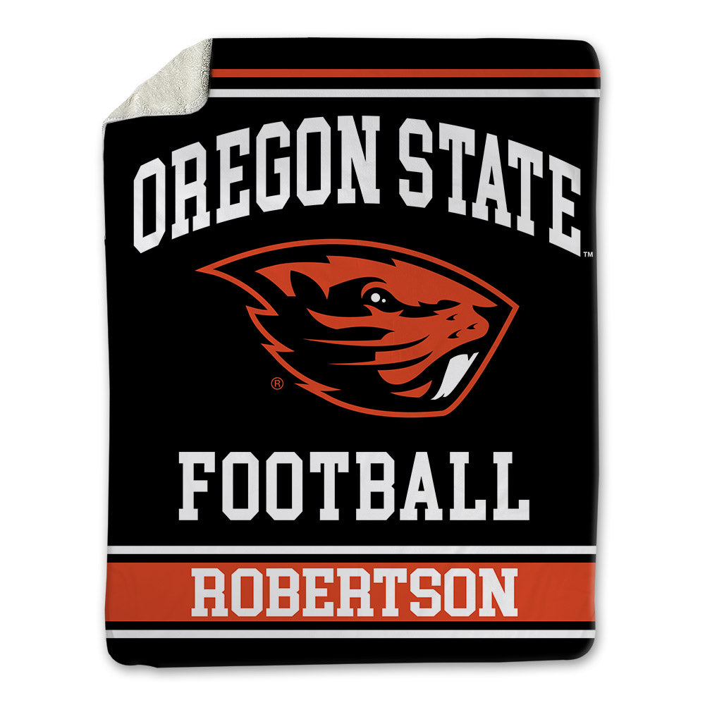 Oregon State - NCAA Football : Jackson Robertson - Blanket-0