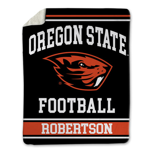 Oregon State - NCAA Football : Jackson Robertson - Blanket-0