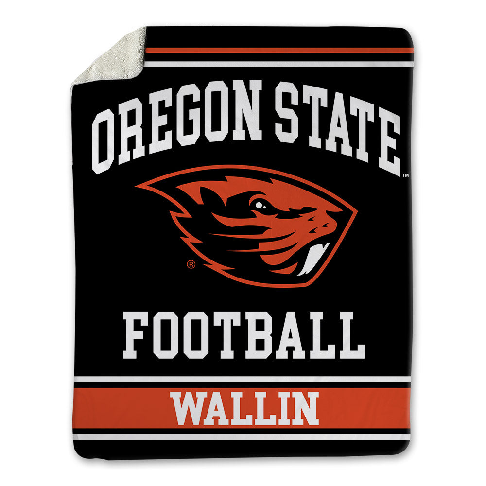 Oregon State - NCAA Football : Kai Wallin - Blanket-0