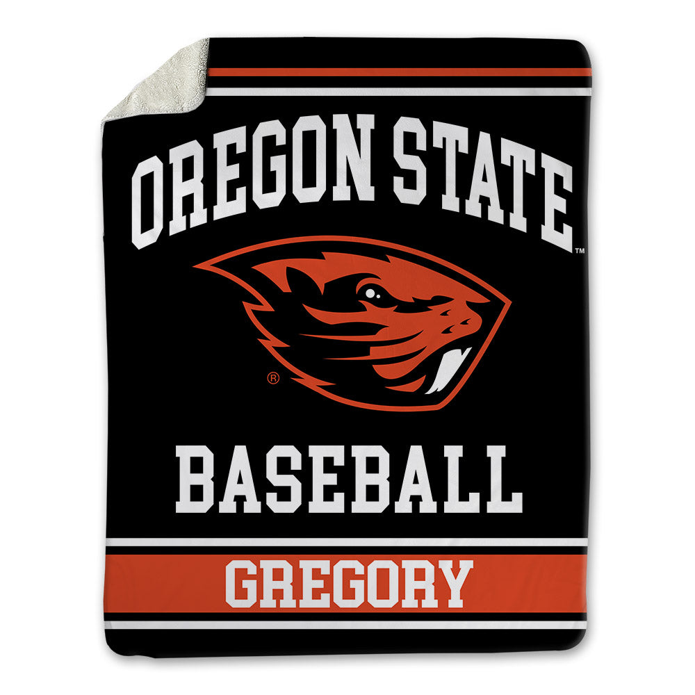 Oregon State - NCAA Baseball : Calvin Gregory - Blanket-0