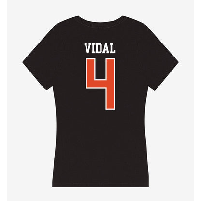 Oregon State - NCAA Men's Soccer : Oriol Vidal - Women's V-Neck T-Shirt-1