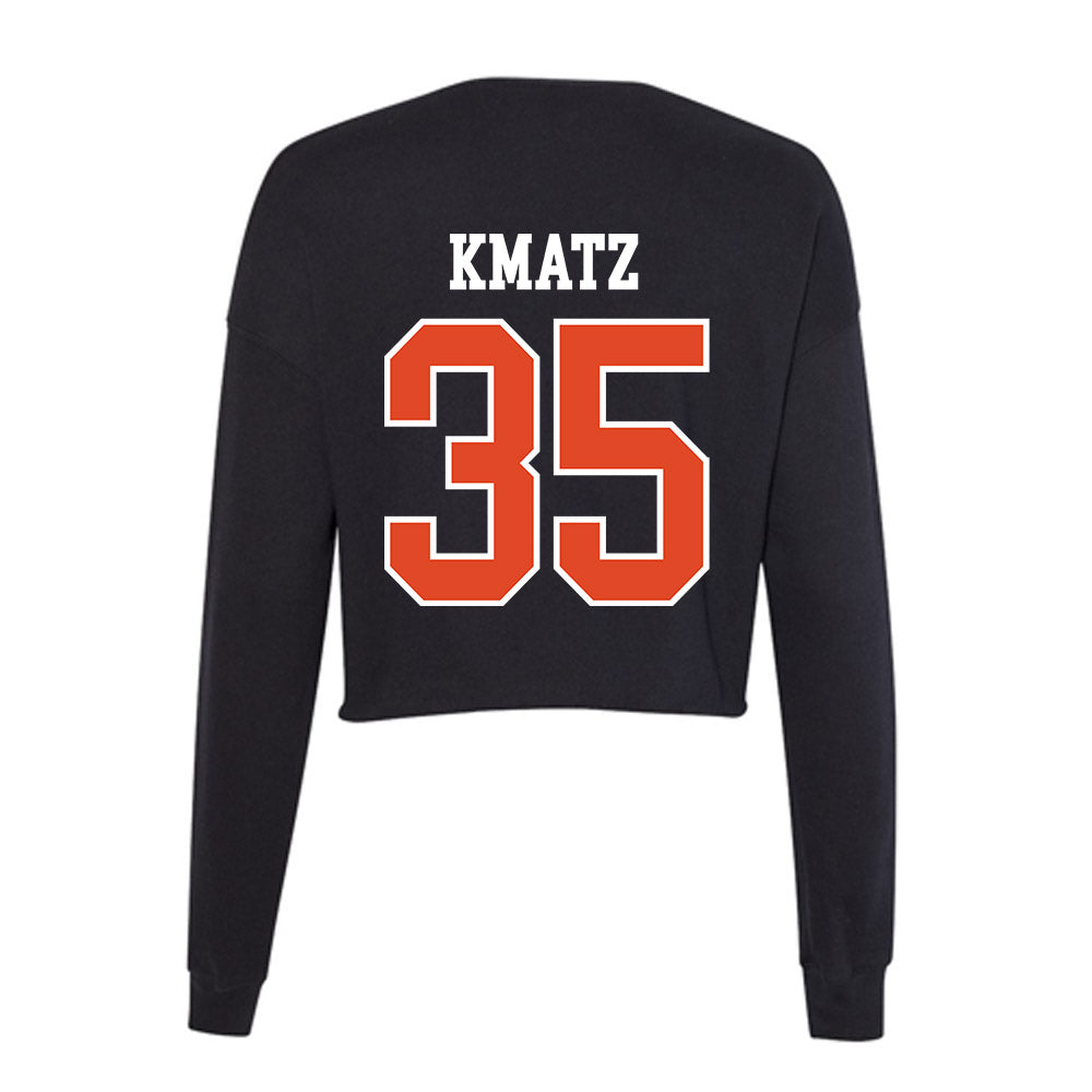 Oregon State - NCAA Baseball : Zach Kmatz - Women's Cropped Crew Fleece-1