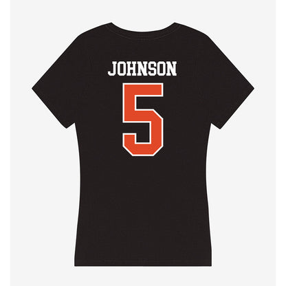 Oregon State - NCAA Football : Gabarri Johnson - Women's V-Neck T-Shirt-1
