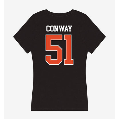 Oregon State - NCAA Football : Maddox Conway - Women's V-Neck T-Shirt-1