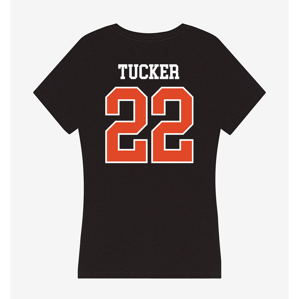 Oregon State - NCAA Football : Jalil Tucker - Women's V-Neck T-Shirt-1