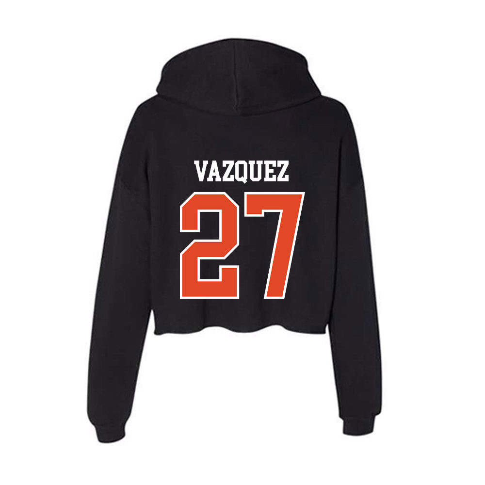 Oregon State - NCAA Baseball : Paul Vazquez - Women's Crop Fleece Hoodie-1