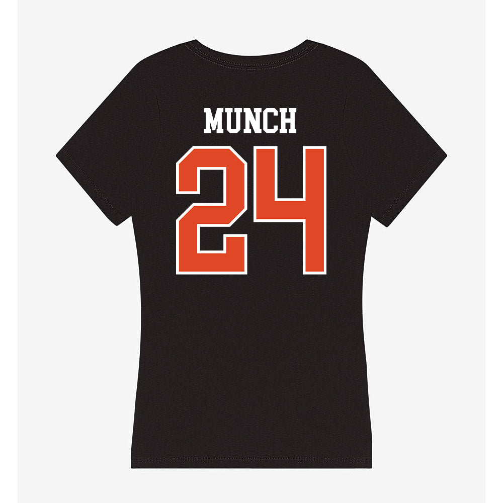 Oregon State - NCAA Men's Basketball : Johan Munch - Women's V-Neck T-Shirt-1