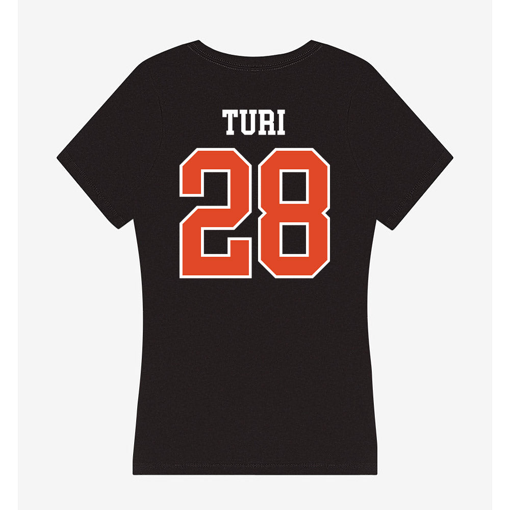 Oregon State - NCAA Women's Soccer : Megin Turi - Women's V-Neck T-Shirt-1