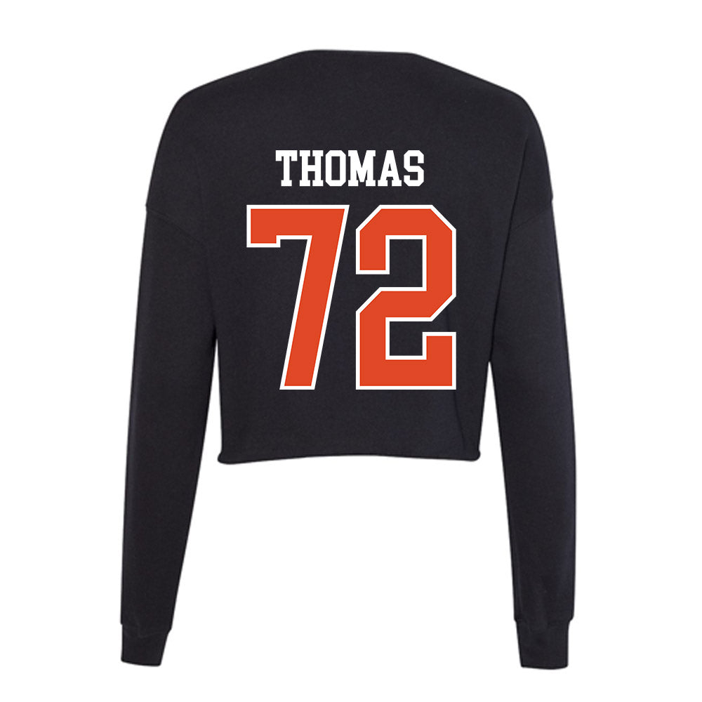 Oregon State - NCAA Football : Noah Thomas - Women's Cropped Crew Fleece-1
