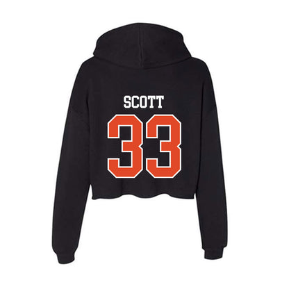Oregon State - NCAA Baseball : Noah Scott - Women's Crop Fleece Hoodie-1