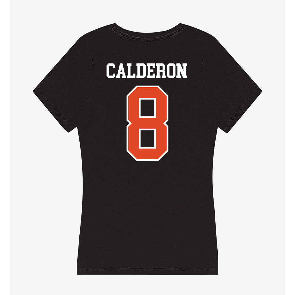 Oregon State - NCAA Women's Soccer : Isa Calderon - Women's V-Neck T-Shirt-1