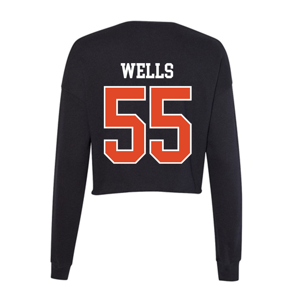 Oregon State - NCAA Football : Van Wells - Women's Cropped Crew Fleece-1