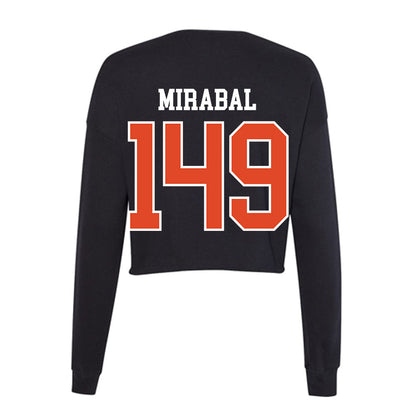 Oregon State - NCAA Wrestling : Moses Mirabal - Women's Cropped Crew Fleece-1