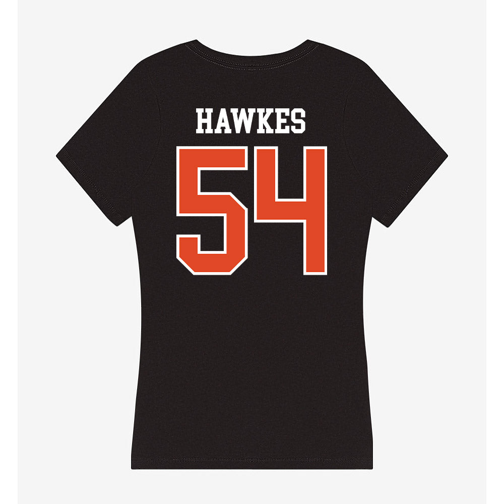 Oregon State - NCAA Football : Adam Hawkes - Women's V-Neck T-Shirt-1