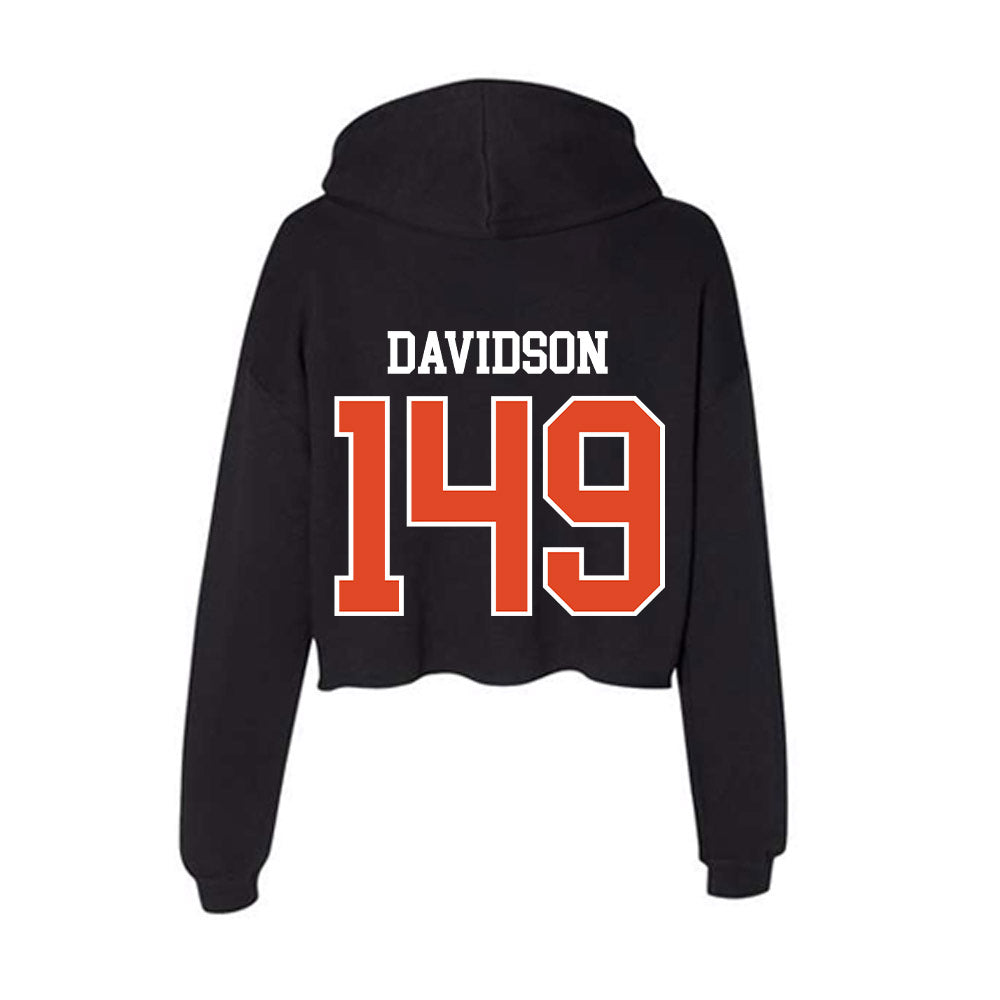 Oregon State - NCAA Wrestling : Koy Davidson - Women's Crop Fleece Hoodie-1