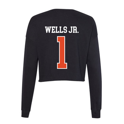 Oregon State - NCAA Football : David Wells Jr. - Women's Cropped Crew Fleece-1