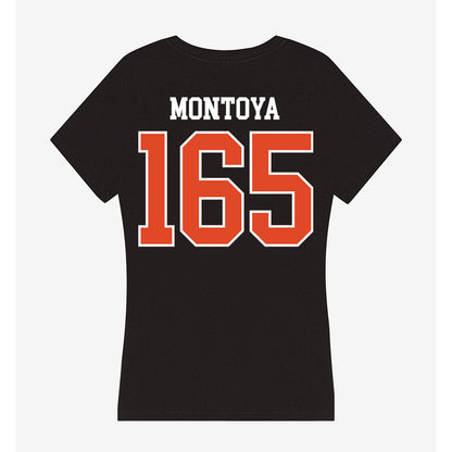 Oregon State - NCAA Wrestling : Sergio Montoya - Women's V-Neck T-Shirt-1